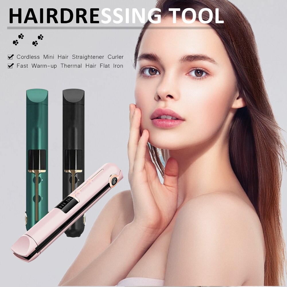 2-in-1 Hair Curling and Straightening Iron